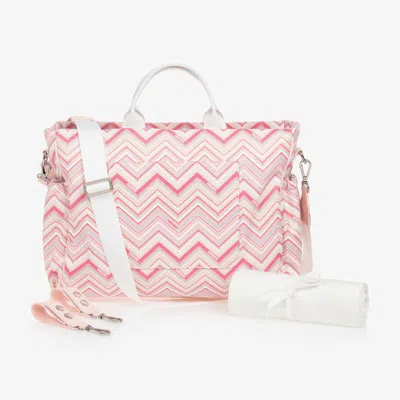 Missoni Babies' Girls Pink Zigzag Changing Bag (43cm)