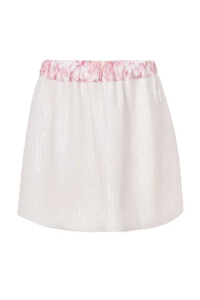 Missoni Girls Textured Trim Skirt In Multi
