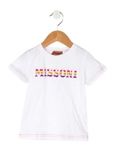 Pre-owned Missoni Babies' Girls' T-shirt In White