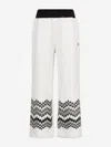 Missoni Girls Zigzag Joggers In White