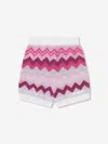 MISSONI GIRLS ZIGZAG KNITTED SHORTS