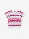 MISSONI GIRLS ZIGZAG KNITTED VEST