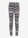 Missoni Girls Zigzag Leggings In Multi