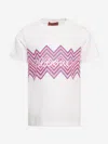 Missoni Zigzag-print Cotton T-shirt In White