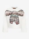Missoni Girls Zigzag Sweatshirt In White
