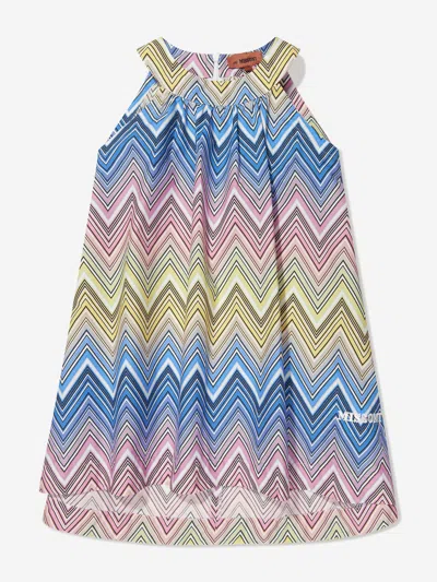 Missoni Babies'  Girls Zigzag Swing Dress In Multicoloured