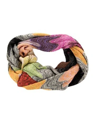 Pre-owned Missoni Glitter Accent Headband In Purple