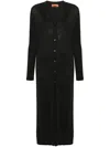 Missoni Glitter Effect Longline Cardigan In Black