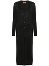 Missoni Glitter Effect Longline Cardigan In Black