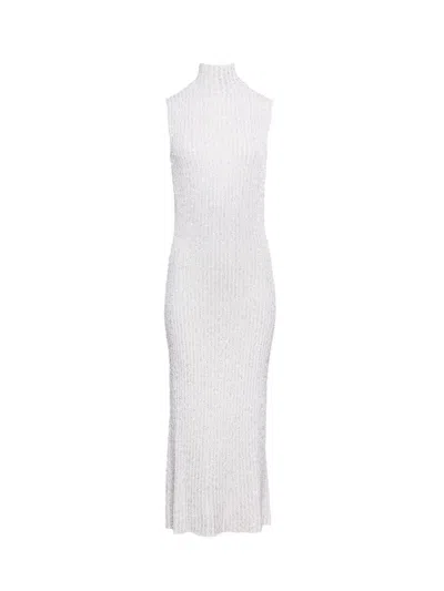 Missoni Glitter-detailed Knit Dress In White