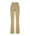 Missoni Metallic Knitted Flared Pants In Nude