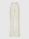 Missoni Elastic Waist Casual Pants In White,gold