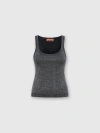 Missoni Glitter Tank Top In Black & Silver