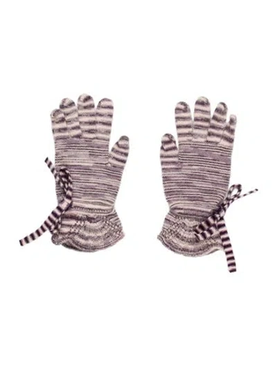 Pre-owned Missoni Gloves In Purple
