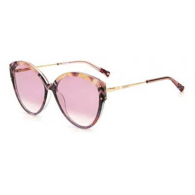 Missoni Gold Plastic Sunglasses In Multi