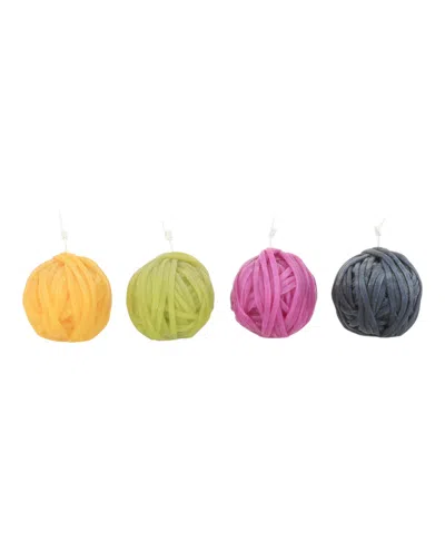 Missoni Gomitolo Small Candle Set Of 4 In Multi