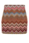 Missoni Chevron Patterned Mini Skirt In Multi