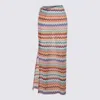 Missoni Midi Knee Length Skirt Drawstring Elastic Waistband In Multi