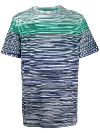 Missoni Man Polo Shirt Light Grey Size Xl Cotton In Green
