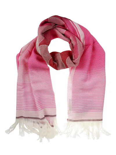 Missoni Gradient Fringed Scarf In Pink