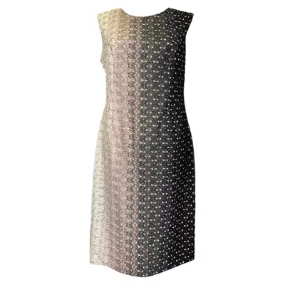 Missoni Gradient Patterned Sleeveless Midi Dress In Multicolor Rayon In Brown