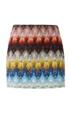 Missoni Gradient Raschel Mini Skirt In Multi