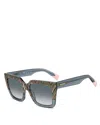 Missoni Gradient Rectangular Sunglasses, 55mm In Brown