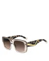 Missoni Gradient Rectangular Sunglasses, 55mm In Gold