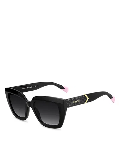 Missoni Gradient Square Sunglasses, 52mm In Black