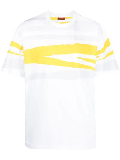 Missoni T-shirt Mit Grafischem Print In Yellow