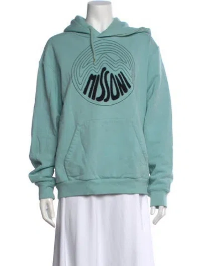 Pre-owned Missoni Graphic Print Crew Neck Hoodie In Multi