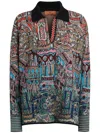 Missoni Seraphim Pull Over Multicolor Blue And Red Tones In Red