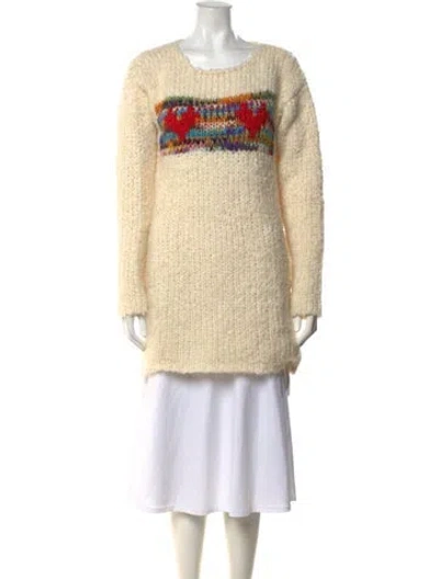 Pre-owned Missoni Graphic Print Midi Length Dress In Neutrals