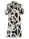 Missoni Graphic-print Silk Pajama Set In Black