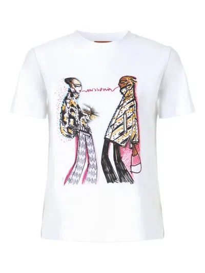 Missoni Graphic-print T-shirt In White