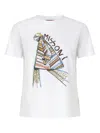 Missoni Short Sleeve T-shirt With Print And Logo In White