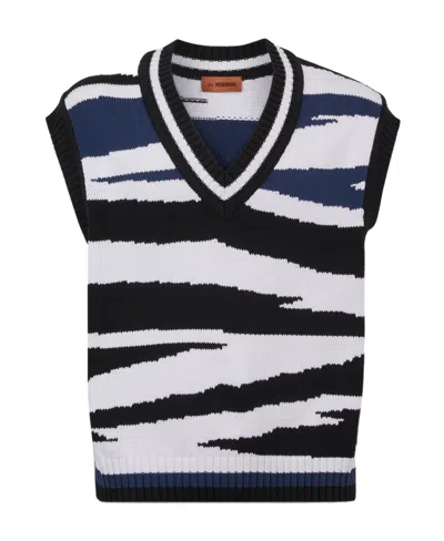MISSONI GRAPHIC-PRINT V-NECK VEST