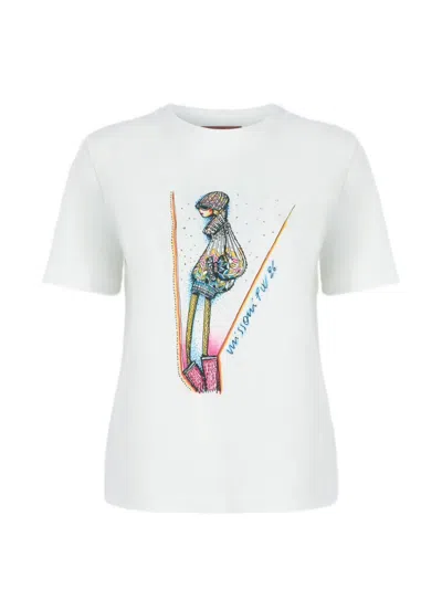 Missoni Graphic-print T-shirt In White