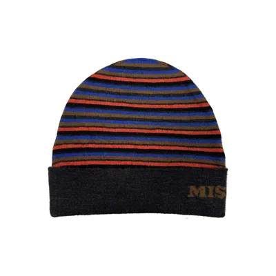 MISSONI GRAY WOOL BEANIE