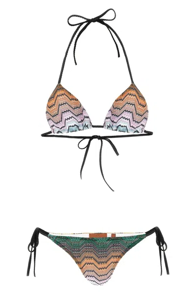 Missoni Greek Motif Bikini In Multi
