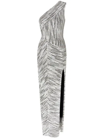 Missoni Greek-pattern Maxi Dress In Grey