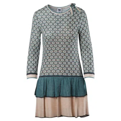 Pre-owned Missoni Green And Pink Mini Dress - '10s