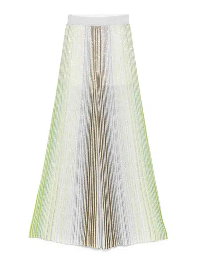 MISSONI GREEN ZIGZAG TROUSERS