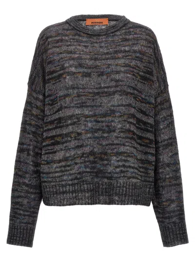 MISSONI GREY TIE-DYE PATTERN SWEATER