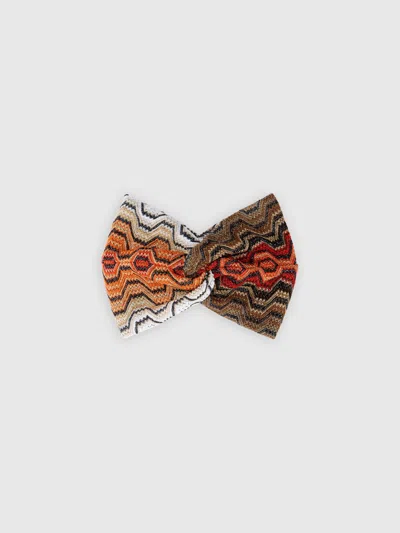Missoni Haarband Aus Viskose-lamé In Mehrfarbig