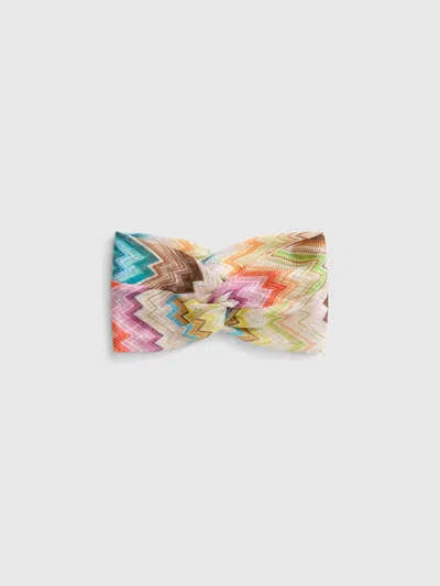 Missoni Hair Band With Zig Zag Motif In Multi