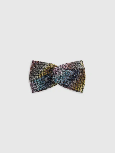 Missoni Hairband In Viscose Lamé Blend With Sequin Appliqué In Multi