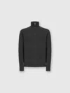 Missoni Half-zip Sweater With Tone-on-tone Zigzag Pattern In Gray