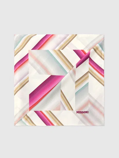 Missoni Halstuch Aus Reiner Seide Mit Print Und Logobeschriftung In Multi