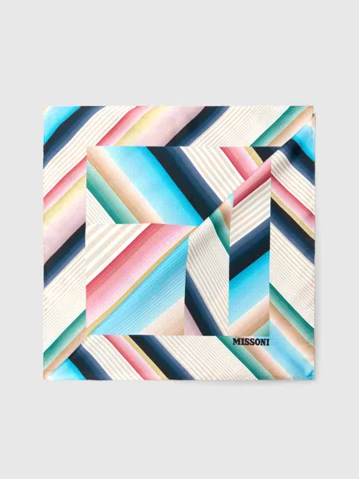 Missoni Halstuch Aus Reiner Seide Mit Print Und Logobeschriftung In Multi